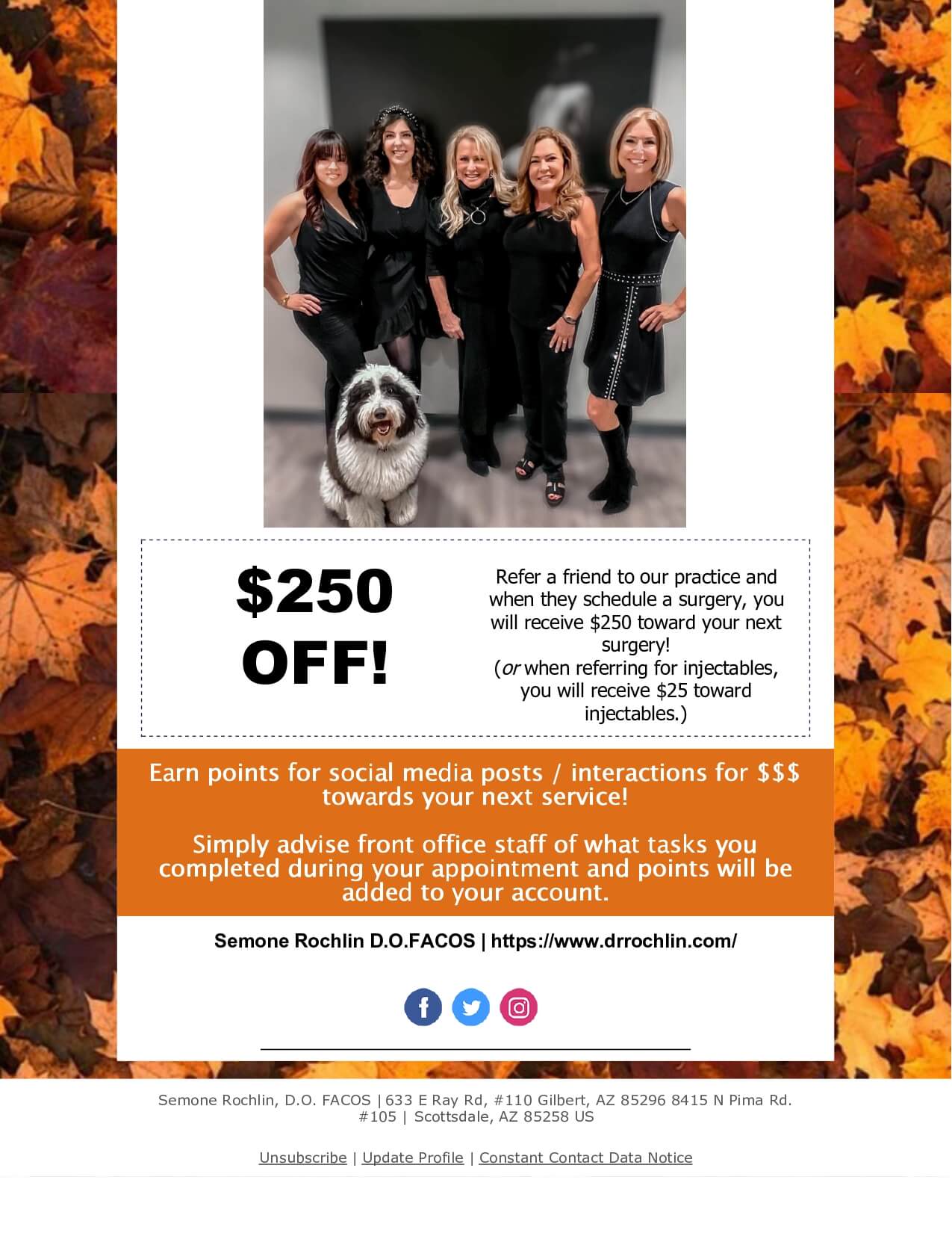 Dr. Rochlin July 4th Special - Refer a Friend and Get $250 Off Your Next Surgery or $25 Toward Injectables